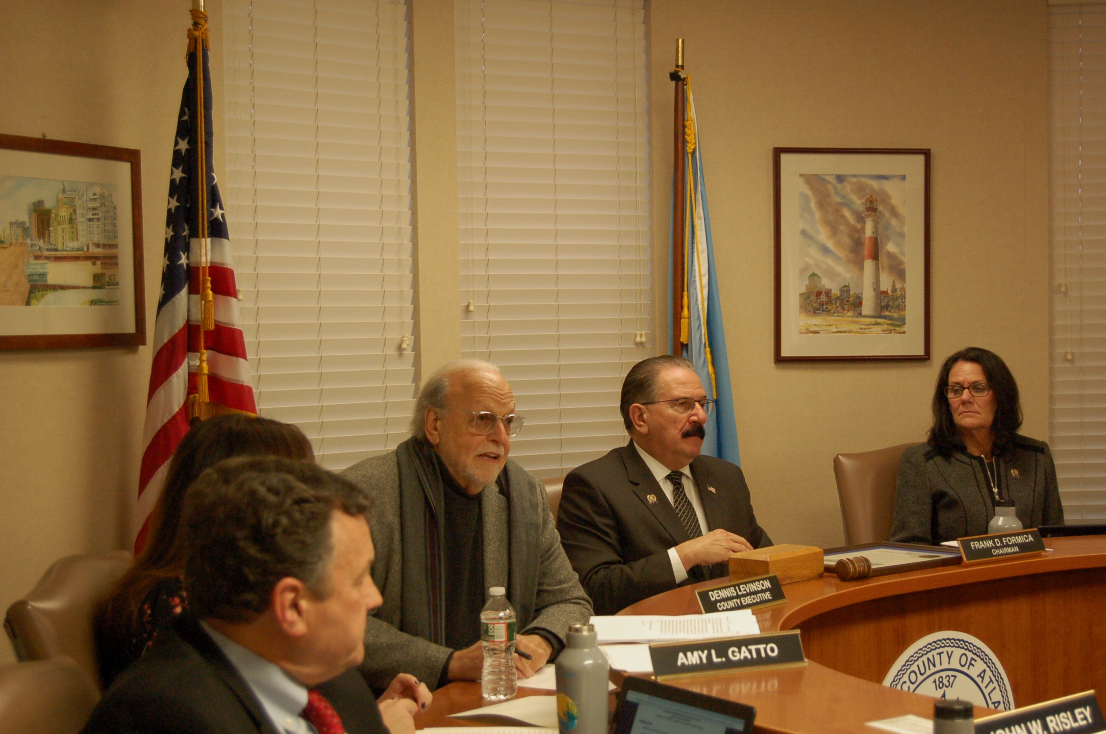 Dennis Levison during the Budget Message presentation.